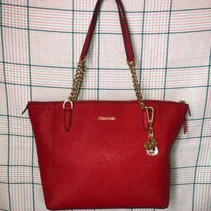 Red Calvin Klein Purse